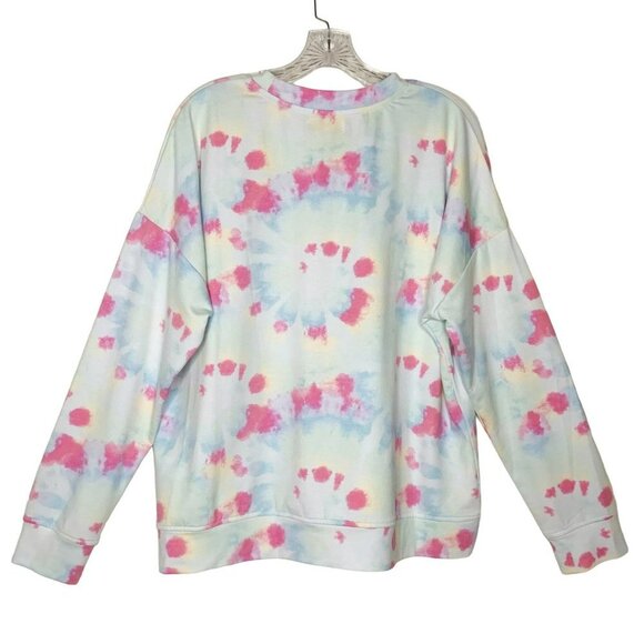 Rae Dunn Rainbow Tie Dye XOXO Sweatshirt - Picture 2 of 10